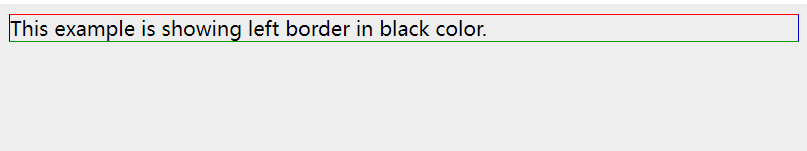 CSS border-left-color属性