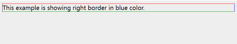 CSS border-right-color 属性