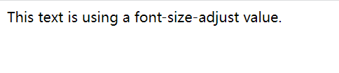 CSS font-size-adjust 属性