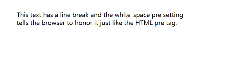 CSS white-space 属性