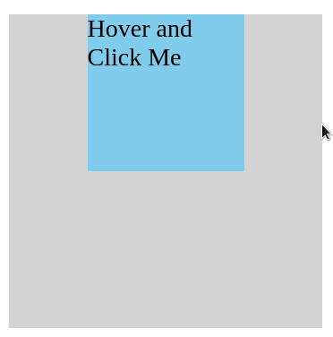HTML 如何使父级Div激活子Div的鼠标悬停和点击样式