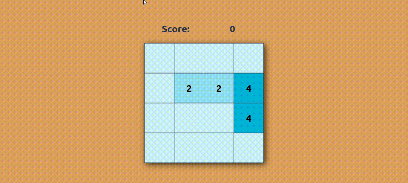 JavaScript 设计2048游戏