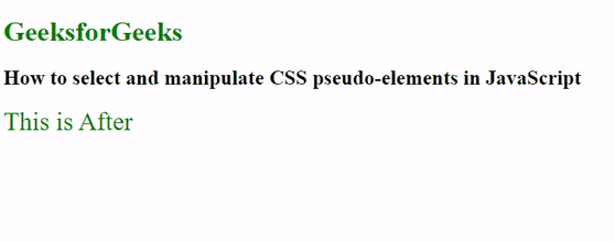 如何使用JavaScript / jQuery选择和操作CSS伪元素
