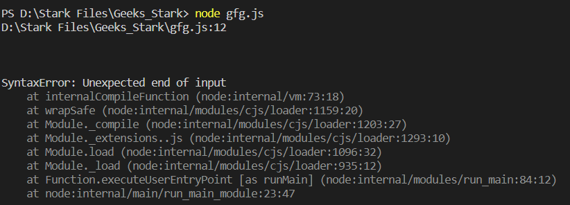 Visual studio code在父函数没有正确关闭时不会报错