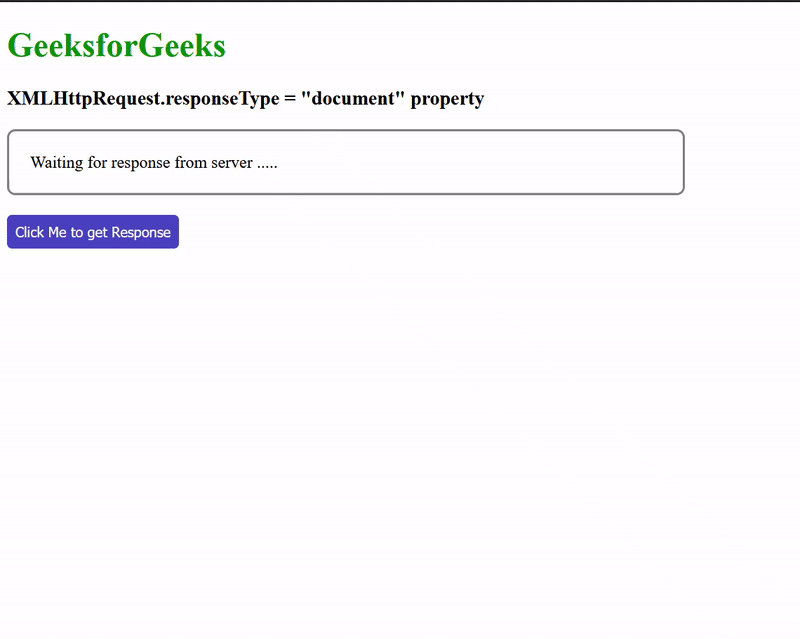 XMLHttpRequest.responseType 属性
