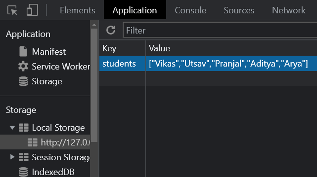 JavaScript 如何将数组存储在localStorage中