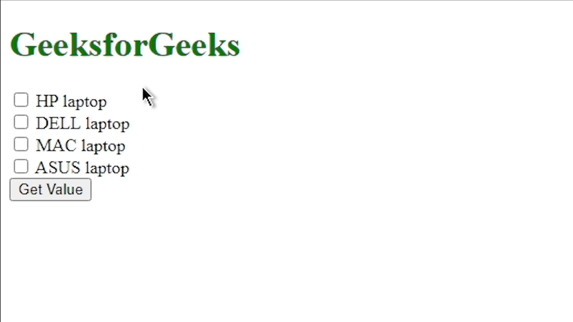 JavaScript 如何获取所有选中的复选框的值