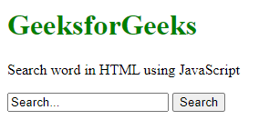 JavaScript 如何在HTML中给搜索框添加默认搜索文本