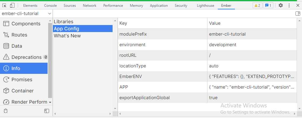 EmberJS Ember Inspector插件