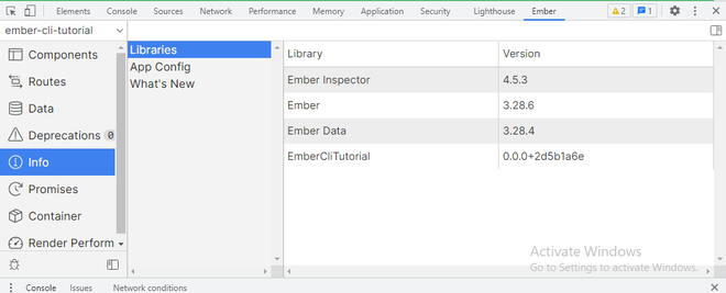 EmberJS Ember Inspector插件