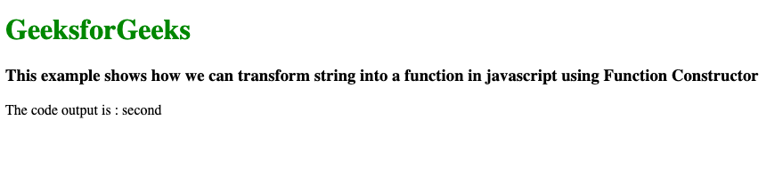 JavaScript 如何将字符串转换为函数