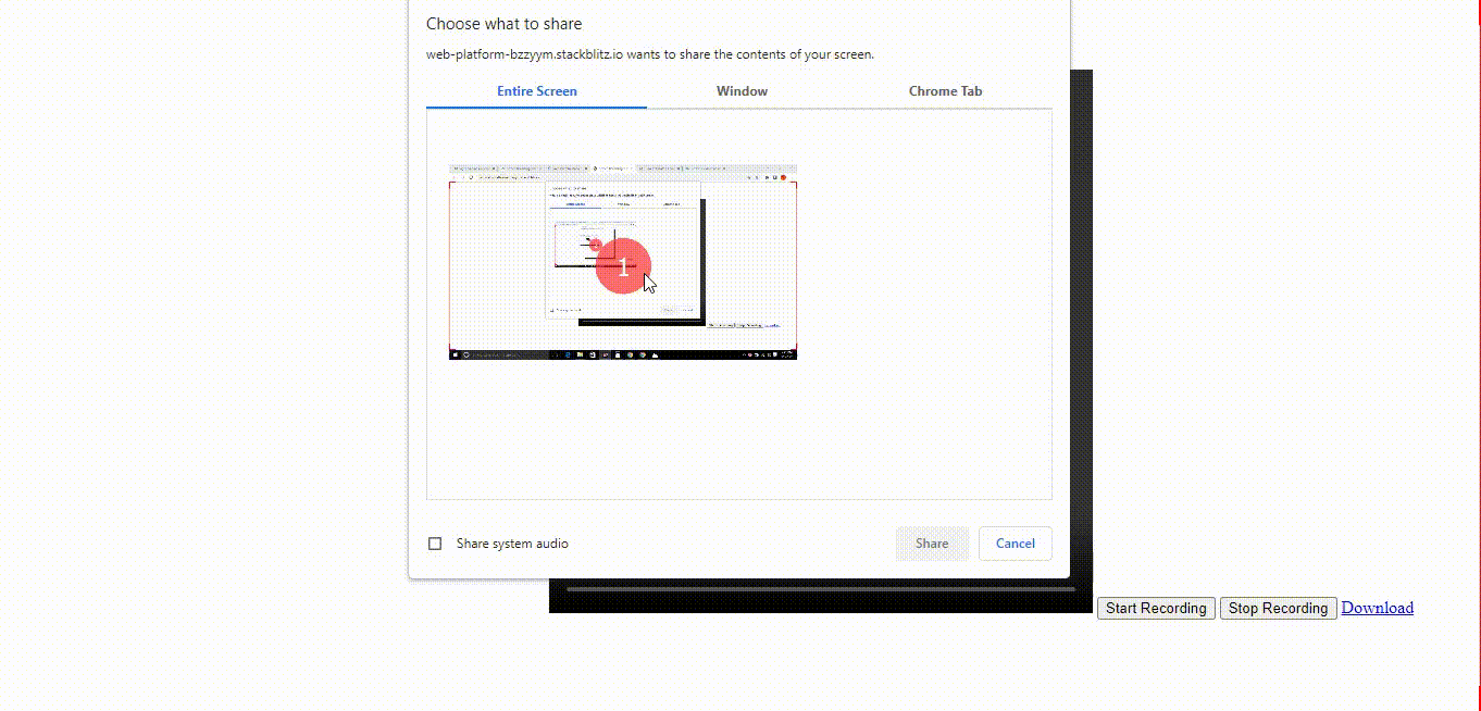 JavaScript 进行屏幕录制和麦克风音频录制 JavaScript 进行屏幕录制和麦克风音频录制