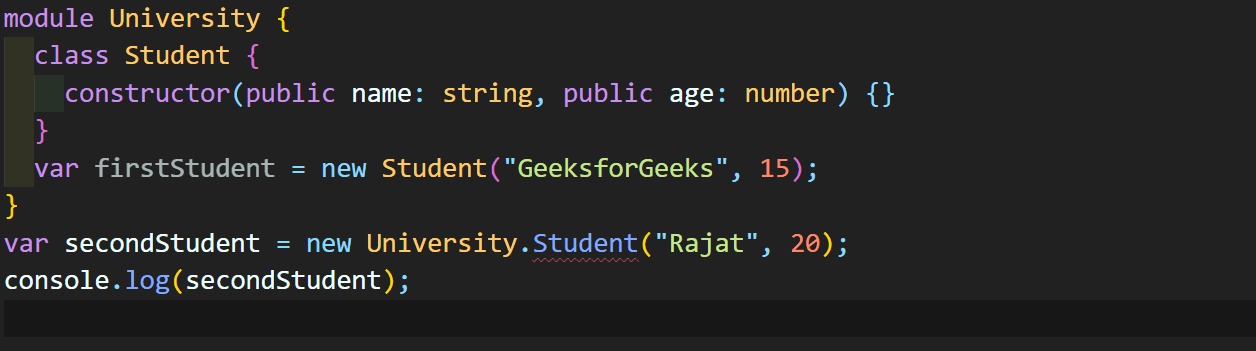 TypeScript 如何使模块中定义的类可以在模块外部访问 TypeScript 如何使模块中定义的类可以在模块外部访问