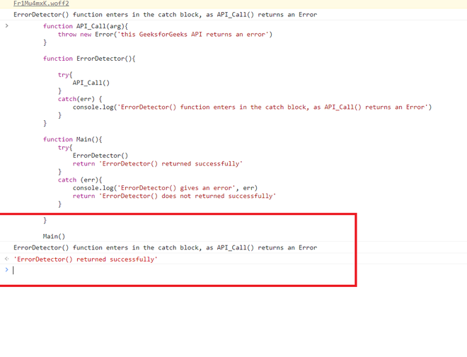 JavaScript catch块中丢失backtrace JavaScript catch块中丢失backtrace