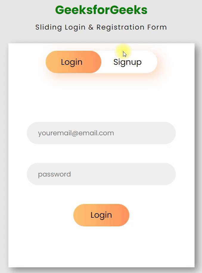 使用HTML CSS和JavaScript设计响应式滑动登录与注册表单 使用HTML CSS和JavaScript设计响应式滑动登录与注册表单