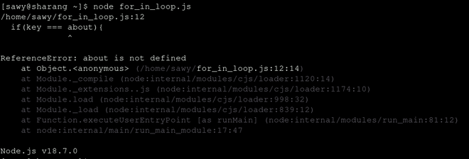 JavaScript for...in循环不起作用-Object property is not defined JavaScript for...in循环不起作用-Object property is not defined