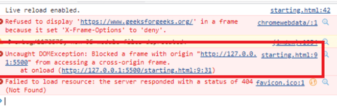HTML 错误：无权限访问属性 'target'