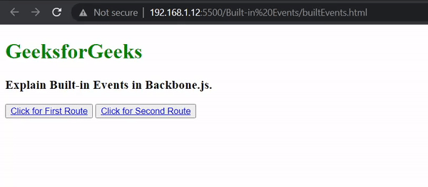 Backbone.js 解释内置事件