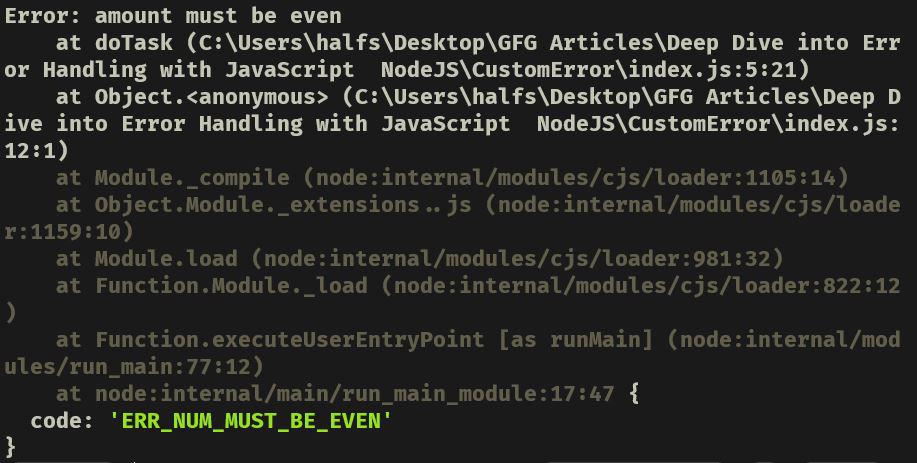 深入了解JavaScript/Node.js中的错误处理
