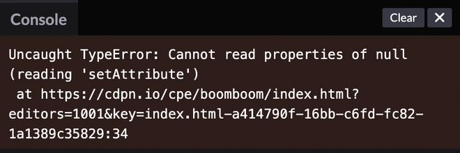JavaScript 设置属性时出现的Uncaught TypeError