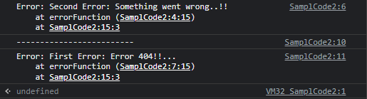 JavaScript 保留错误原因的标准方法