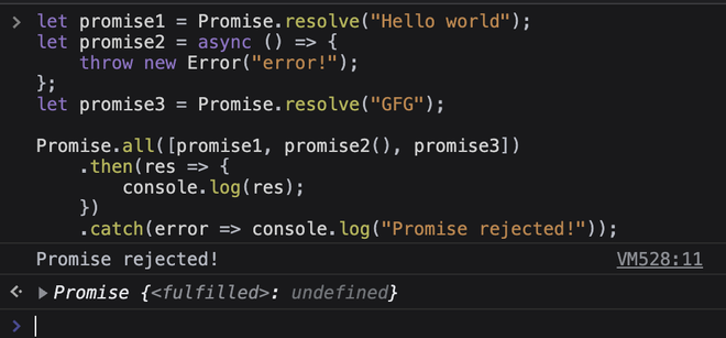 JavaScript 为什么当一个非 Promise 抛出错误时Promise.all 不会拒绝
