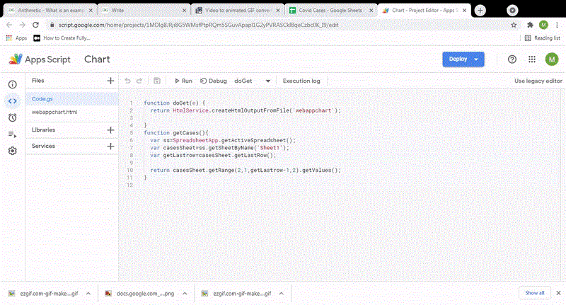 使用Google Apps Script从Google Sheets创建图表