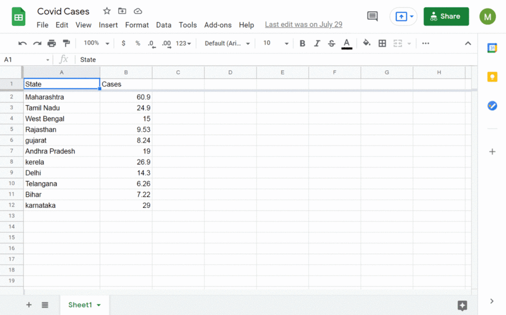 使用Google Apps Script从Google Sheets创建图表