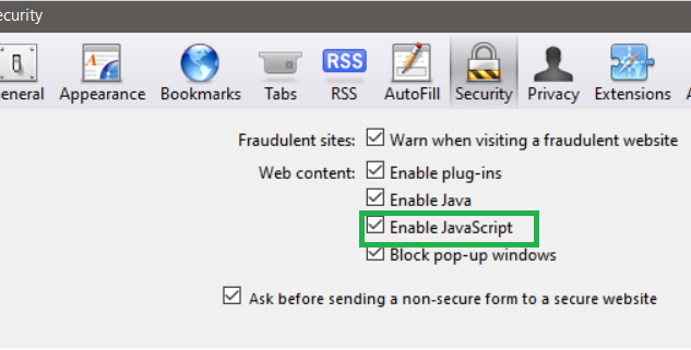 如何在我的浏览器中启用JavaScript