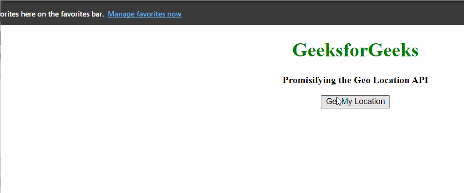 JavaScript 如何将geolocation API转换为Promise并获取当前位置