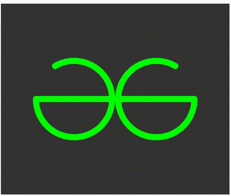 如何使用p5.js创建GeeksforGeeks标志