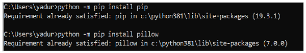 Python Pillow 环境搭建