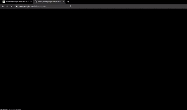 使用JavaScript自动化Google Meet的"询问加入"页面