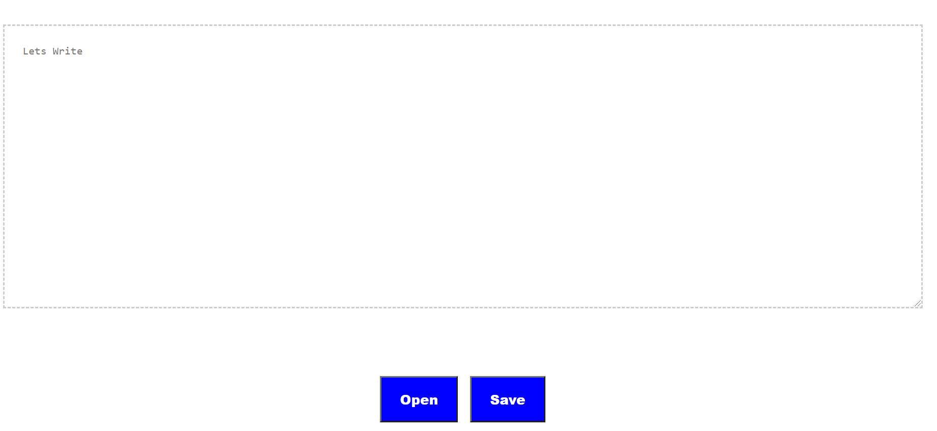 JavaScript 使用文件系统访问API的简单文本编辑器