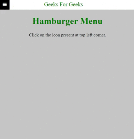 JavaScript 如何为移动设备创建汉堡菜单