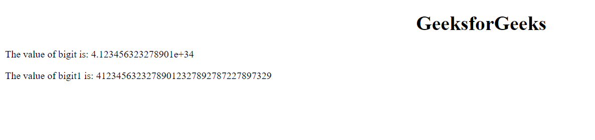 JavaScript 如何处理大数