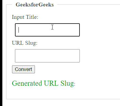 JavaScript 如何将标题转换为URL Slug