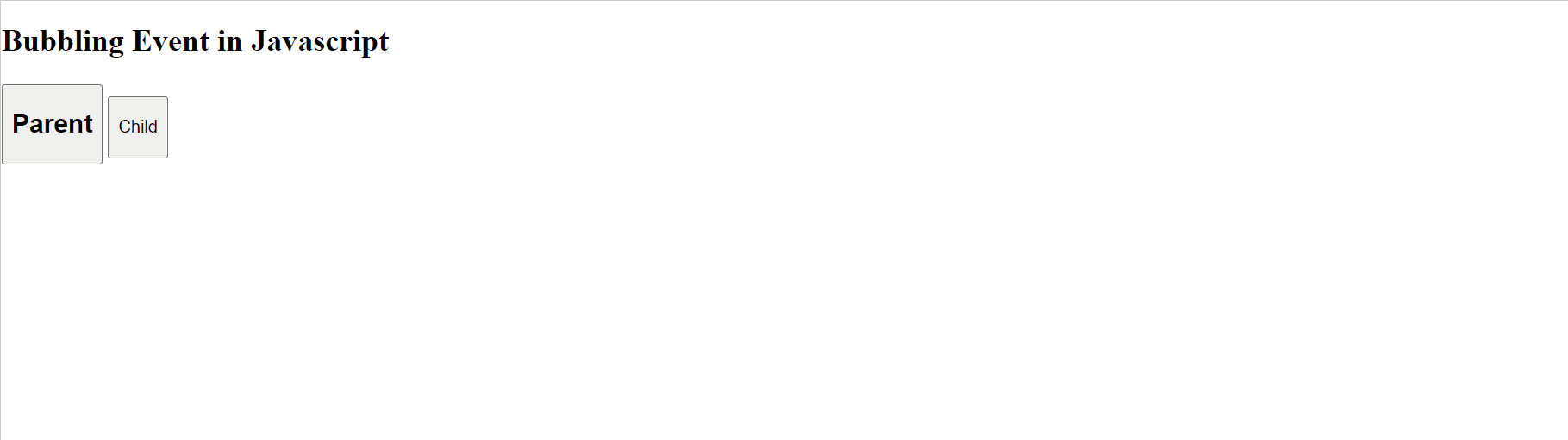 JavaScript 事件冒泡