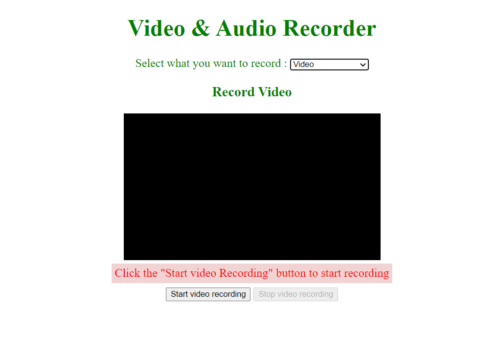 使用JavaScript MediaRecorder API创建视频和音频录制器 使用JavaScript MediaRecorder API创建视频和音频录制器