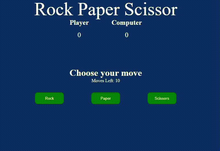 用Javascript玩石头、剪刀和布游戏