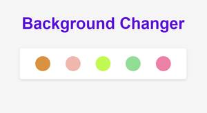 使用HTML CSS和JavaScript设计背景色更改器