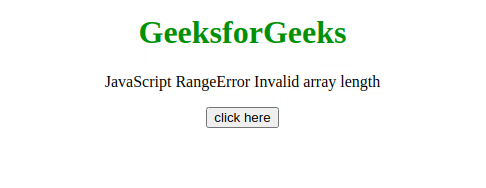 JavaScript RangeError – 无效的数组长度