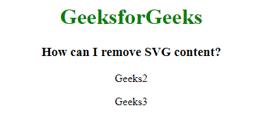 如何删除SVG内容