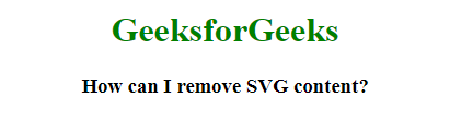如何删除SVG内容