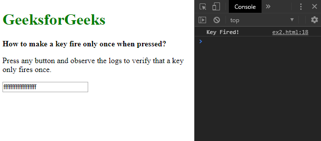 JavaScript 如何使按键被按下时触发按键事件