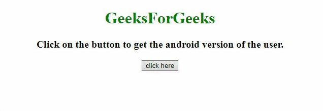 JavaScript 如何获取您设备的Android版本