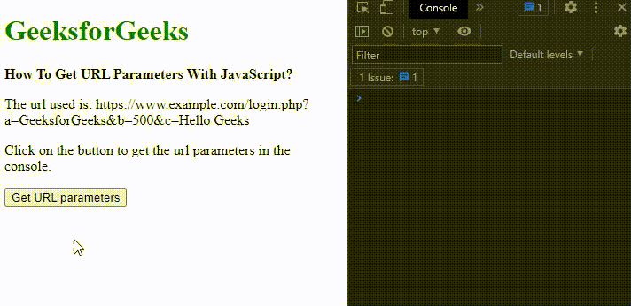 JavaScript 如何获取URL参数