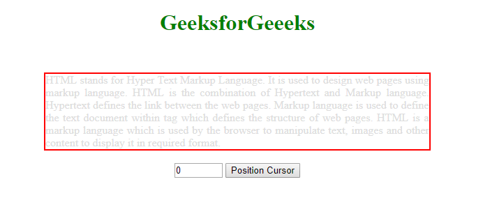 JavaScript 如何在content-editable元素中设置光标位置