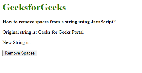 JavaScript 如何移除字符串中的空格 JavaScript 如何移除字符串中的空格