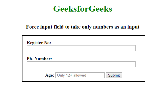 JavaScript 如何强制输入框只接受数字 JavaScript 如何强制输入框只接受数字